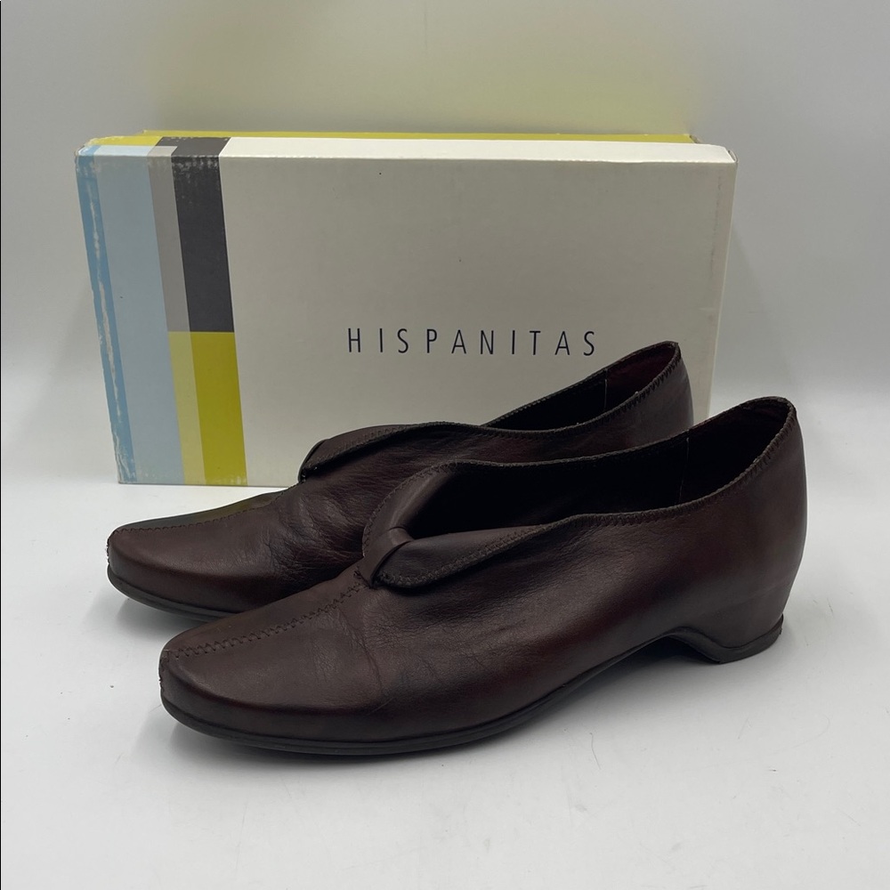 Hispanitas Sauvage Testa Brown Leather Shoes